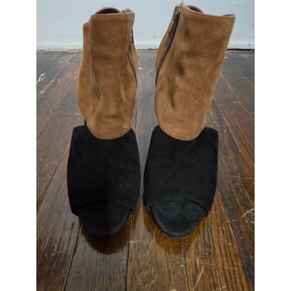 Pierre Hardy Suede Colorblock Colorful Heels Cut Out - Picture 6 of 16